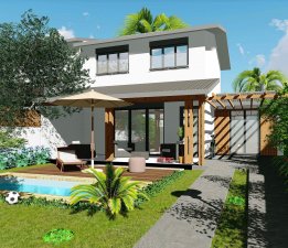 Villas Orchidées T4/5, standing proche centre ville St Pierre et front de mer
